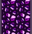 seamless background of amethyst stone crystal vector image vector image