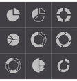 black people search icons set vector image