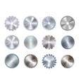 circular disk equipment and sharp saw blades vector image vector image