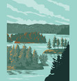 thousand islands national park on the saint vector image vector image