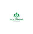 digital tree logo design vector image