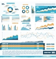 set of infographic elements vector image