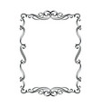 vintage calligraphic frame vector image