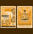 buddhism religion buddha yoga zen meditation vector image vector image