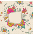 floral frame vector image vector image