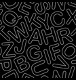 line art seamless pattern vector image