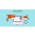 flat background coding vector image