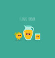 orange juice and vector image vector image