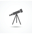 telescope icon vector image vector image