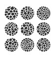 black and white mosaic logo backgrounds vector image vector image