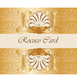 classic royal gold ornamented card vector image vector image