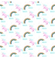cute unicorn child seamless pattern vector image vector image