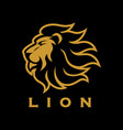 modern lion logo vector image vector image