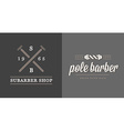 set of barber shop elements and shave icons vector image