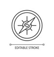 compass pixel perfect linear icon vector image