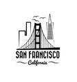 Handwritten word san francisco name of state Vector Image