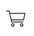 shopping cart icon vector image