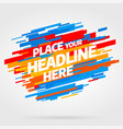 abstract modern graphic element layout design vector image vector image
