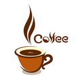 coffee cup design vector image