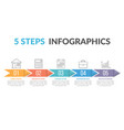 infographic template with arrows vector image
