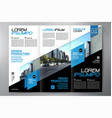 brochure 3 fold flyer design a4 template vector image vector image