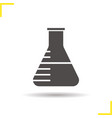 chemistry lab beaker icon vector image