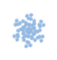 grunge isolated snowflake vector image vector image