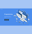 programming service website software development vector image vector image