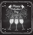 happy valentines day stamp badge sticker vector image vector image