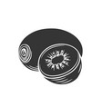 kiwi glyph icon vector image vector image