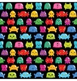 seamless monsters pattern vector image