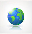 world globe map - america africa and europe vector image