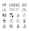camping icon isolated vector image