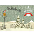 christmas background vector image