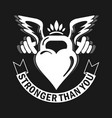 she stronger than you strong woman fitness vector image