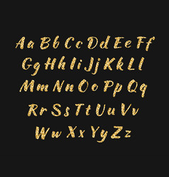 Set of victorian style alphabet letters font Vector Image