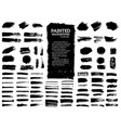 painted grunge stripes set vector image