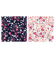 trendy seamless floral pattern vector image