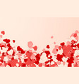 happy valentines day background paper red pink vector image vector image