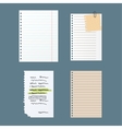 paper notes sheet for message vector image