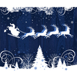 santas sleigh vector image vector image