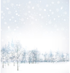 winter background vector image vector image