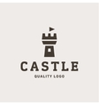 abstract castle fortress trending flat quality vector image