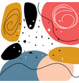 hand drawn style graphic geometric elements vector image vector image