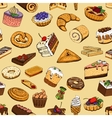 Seamless sweet pastries Royalty Free Vector Image