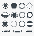set gray empty labels vector image