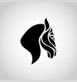 horse logo icon vector image vector image