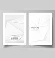 layout a4 cover mockups design templates vector image