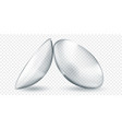 realistic contact lenses vector image vector image