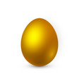 golden egg on white background design template vector image
